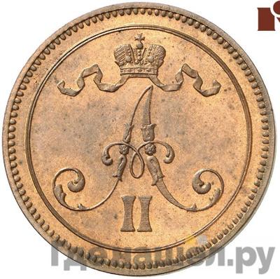 Реверс 10 пенни 1865 года Для Финляндии