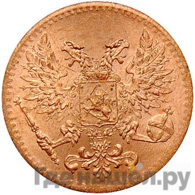 Реверс 1 пенни 1917 года Для Финляндии