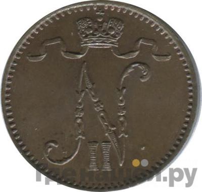 Реверс 1 пенни 1903 года Для Финляндии