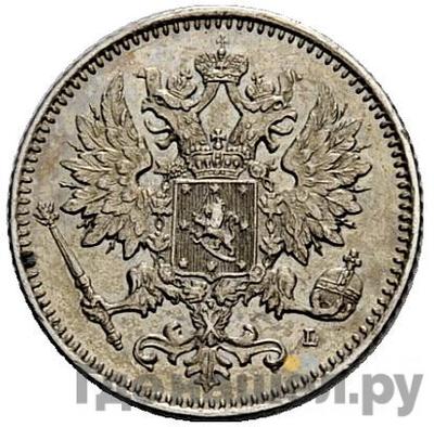 Реверс 25 пенни 1894 года L Для Финляндии