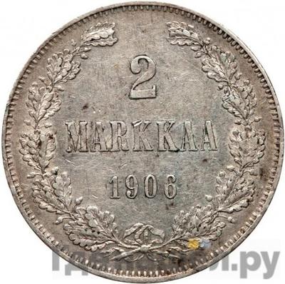 Аверс 2 марки 1906 года L Для Финляндии