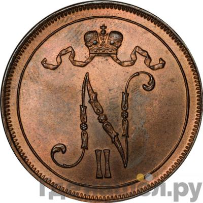 Реверс 10 пенни 1914 года Для Финляндии