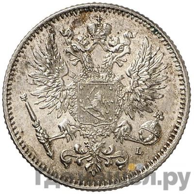 Реверс 50 пенни 1908 года L Для Финляндии