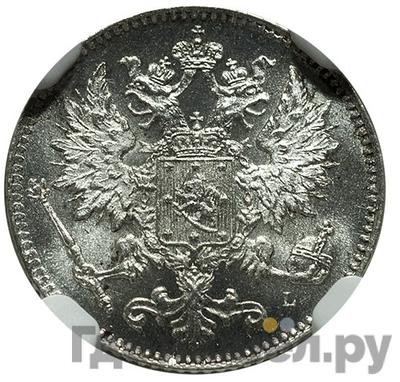 Реверс 25 пенни 1901 года L Для Финляндии