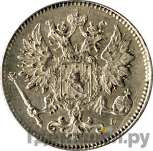 Реверс 25 пенни 1899 года L Для Финляндии