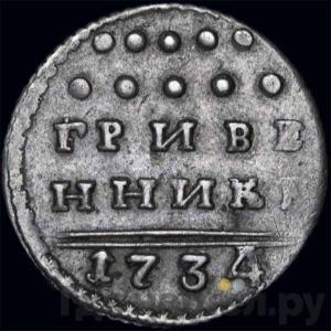 Монеты 1734 года