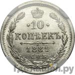 Монеты 1881 года