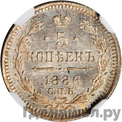 Монеты 1886 года