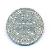 50 пенни 1889 года L Для Финляндии