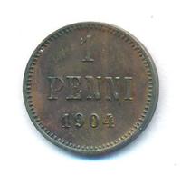 1 пенни 1904 года  Для Финляндии