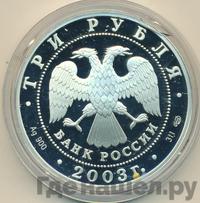 3 рубля 2003 года СПМД