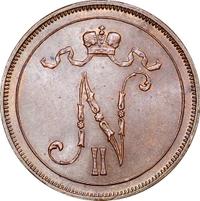 10 пенни 1914 года  Для Финляндии