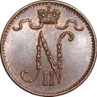 1 пенни 1906 года  Для Финляндии