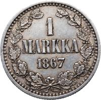 1 марка 1867 года S Для Финляндии