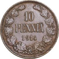 10 пенни 1914 года  Для Финляндии