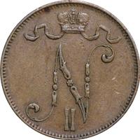 5 пенни 1907 года  Для Финляндии