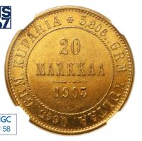 20 марок 1903 года L Для Финляндии