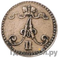 1 пенни 1864 года  Для Финляндии
