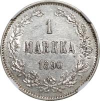1 марка 1890 года L Для Финляндии