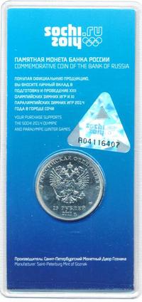 25 рублей 2011 года  Олимпиада в Сочи sochi.ru 2014 Эмблема Горы