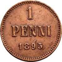 1 пенни 1895 года  Для Финляндии