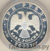 3 рубля 2003 года СПМД