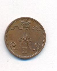 1 пенни 1875 года  Для Финляндии