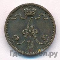 1 пенни 1872 года  Для Финляндии