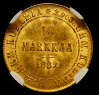 10 марок 1882 года S Для Финляндии