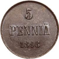 5 пенни 1898 года  Для Финляндии