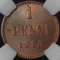 1 пенни 1915 года  Для Финляндии