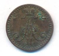 1 пенни 1866 года  Для Финляндии