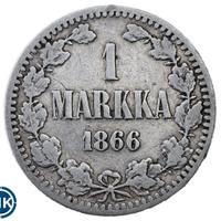 1 марка 1866 года S Для Финляндии