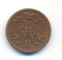 1 пенни 1875 года  Для Финляндии