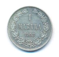 1 марка 1908 года L Для Финляндии