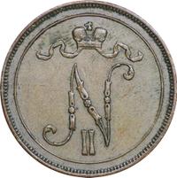 10 пенни 1897 года  Для Финляндии