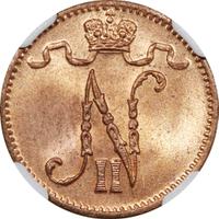 1 пенни 1911 года  Для Финляндии