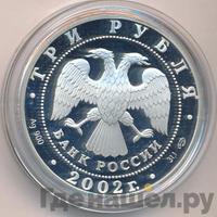 3 рубля 2002 года СПМД