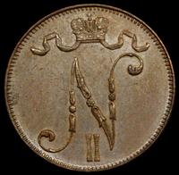 5 пенни 1901 года  Для Финляндии