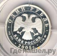 1 рубль 2005 года ММД