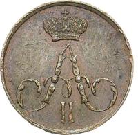 Полушка 1857 года ЕМ