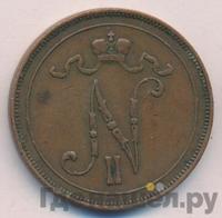 10 пенни 1908 года  Для Финляндии