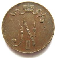 5 пенни 1916 года  Для Финляндии