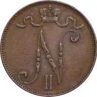 5 пенни 1905 года  Для Финляндии