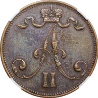 5 пенни 1873 года  Для Финляндии