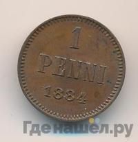 1 пенни 1884 года  Для Финляндии