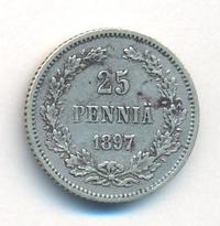 25 пенни 1897 года L Для Финляндии