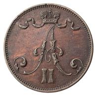 5 пенни 1872 года  Для Финляндии