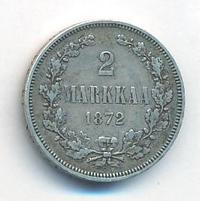 2 марки 1872 года S Для Финляндии