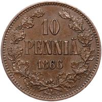 10 пенни 1866 года  Для Финляндии